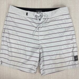 Vans Mens‎ Swim Trunks Size 32 Striped Floral Hybrid Shorts